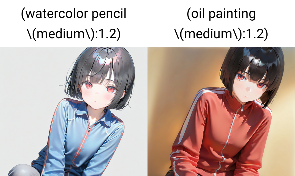 style prompt test, watercolor, oil painting