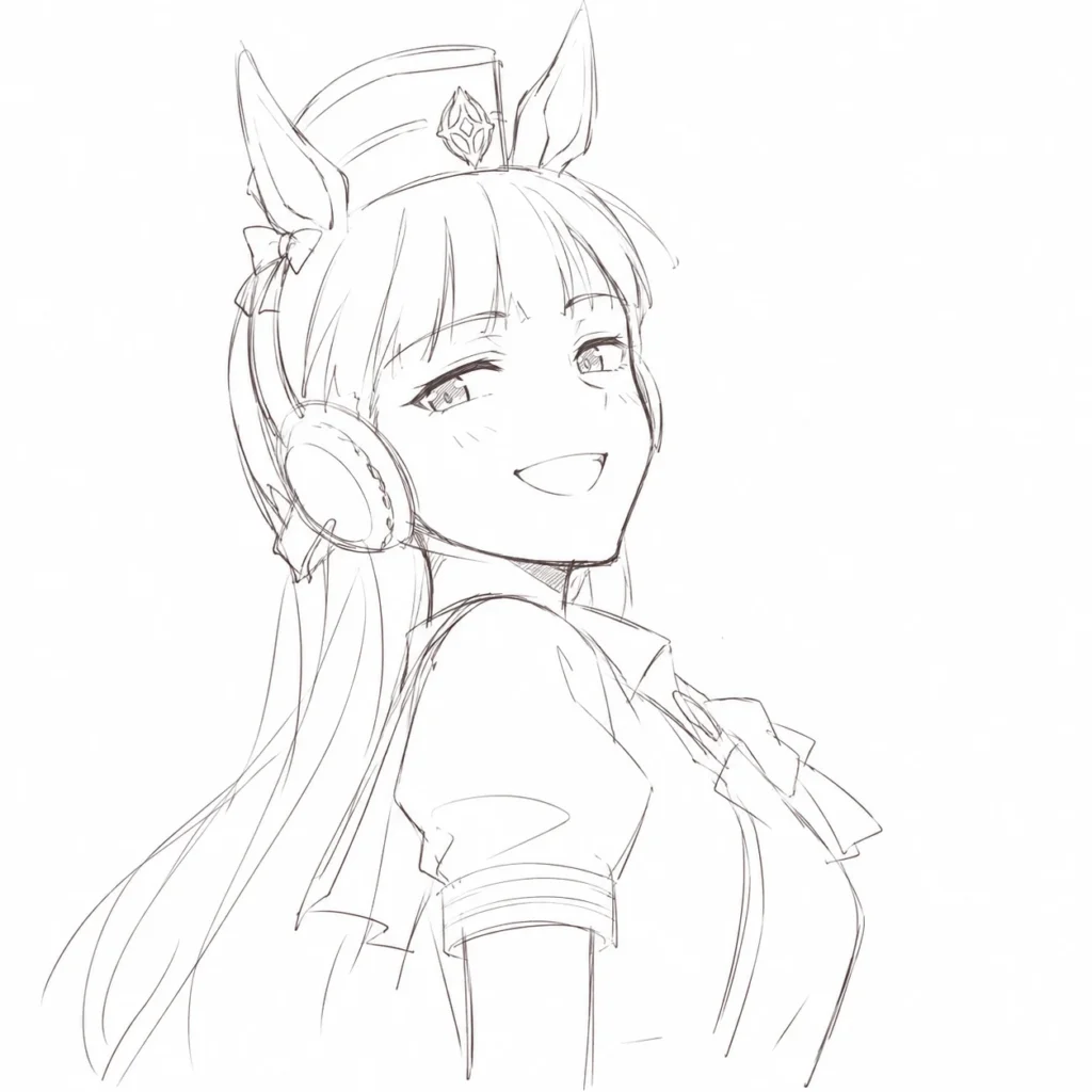 rough sketch와 minimal hatching을 적용한 러프 스케치 예시